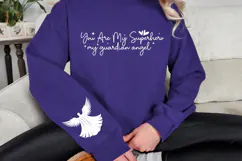 You are my superhero my guardian angel Sleeve SVG Design Product Image 3