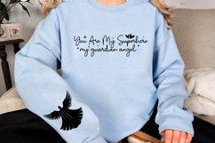 You are my superhero my guardian angel Sleeve SVG Design Product Image 2