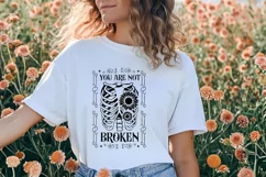 You Are Not Broken SVG, Mental Health SVG Design Product Image 3