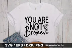 Mental Health Quotes Design - Mental Health T-shirt Design Product Image 3