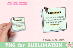 You are not required to explain your feelings Png Product Image 1