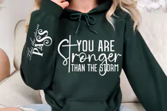 You Are Stronger Than The Storm Sleeve SVG Design Product Image 3