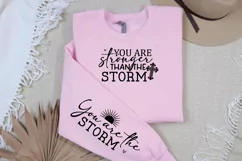 You Are Stronger Than The Sleeve SVG, Christian SVG Design Product Image 3