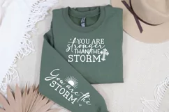 You Are Stronger Than The Sleeve SVG, Christian SVG Design Product Image 2