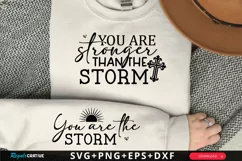 You Are Stronger Than The Sleeve SVG, Christian SVG Design Product Image 1