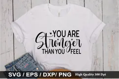 Mental Health Quotes Design - Mental Health T-shirt Design Product Image 4