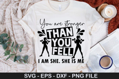 You are stronger than you SVG - Strong Woman Design Product Image 1
