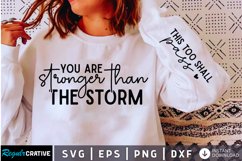 You Are Stronger Than SVG, Sleeve SVG Design Product Image 2