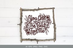 You are The Best for Me Papercut Product Image 1