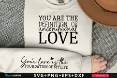You Are The Definition Sleeve SVG, Mother's Day SVG Design Product Image 1