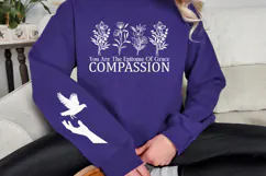 You are the epitome of grace compassion Sleeve SVG Design Product Image 2