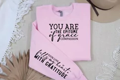 You Are The Epitome Sleeve SVG, Mother's Day SVG Design Product Image 3