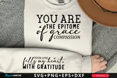 You Are The Epitome Sleeve SVG, Mother's Day SVG Design Product Image 1
