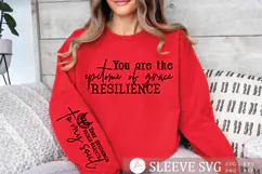 You are the epitome of grace resilience Sleeve SVG Product Image 1