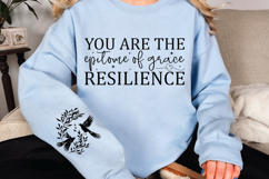 You are the epitome of grace resilience Sleeve SVG Design Product Image 2
