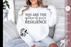 You are the epitome of grace resilience Sleeve SVG Design Product Image 1