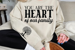 You are the heart of our family Sleeve SVG Design Product Image 3