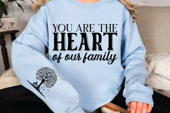 You are the heart of our family Sleeve SVG Design Product Image 2