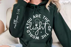 You Are The Light Of The world Sleeve SVG Design Product Image 2