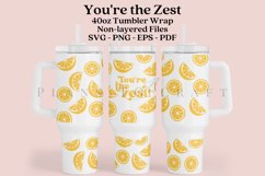 you are the zest 40oz quencher tumbler sublimation full wrap high resolution transparant background