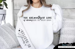 Believe In Yourself Sleeve SVG, Motivational SVG Design Product Image 3