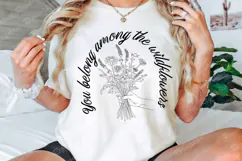 You Belong Among The Wildflowers SVG, Wildflower Quote SVG Product Image 3