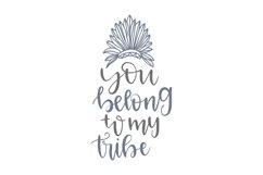 You Belong To My Tribe SVG Cut File Product Image 1