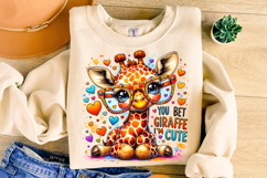 You Bet Giraffe I&#039;m Cute PNG, Giraffe PNG, Cute Giraffe PNG Product Image 3