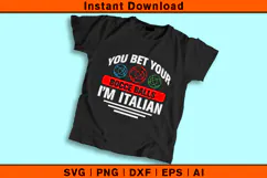You Bet Your Bocce Balls I’m Italian SVG | Funny Design Product Image 2