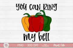 You can ring my bell sublimation design preview