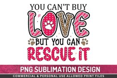 You can't buy love Sublimation PNG Product Image 1