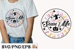 You Cant Scare Me Im A Teacher SVG t-shirt Design Product Image 1