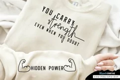 You Carry Strength Sleeve SVG, Motivational SVG Design Product Image 3