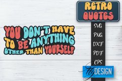 Retro Design | Retro Quotes | Quotes 80&#039;s SVG | SVG File v.2 Product Image 1