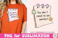 You Dont Need To Be Perfect PNG, Boho Self Love Png Product Image 4