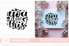 You Got This SVG | Positivity Lettering Quotes Design Product Image 1