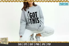 You got this is a professional design that is ready to be cut with all major cutting machines. Sublimation, iron-on transfer and printing file formats also included.