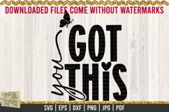 You got this is a professional design that is ready to be cut with all major cutting machines. Sublimation, iron-on transfer and printing file formats also included.