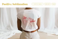 You grow girl positive plant affirmation sublimation shirt design