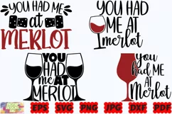 You Had Me At Merlot SVG | Wine SVG | Wine Lover SVG | PNG Product Image 3