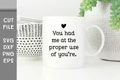 You had me at the proper use of You're, Hand Lettered Love Product Image 1