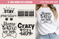Stay pawsitive 2SVG, Dog Mom SVG Product Image 1