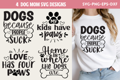 Stay pawsitive 2SVG, Dog Mom SVG Product Image 1