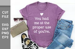 You had me at the proper use of You're, Hand Lettered Love Product Image 4