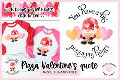 Valentines Day You Have A Pizza My Heart Gnome Sublimation Product Image 1
