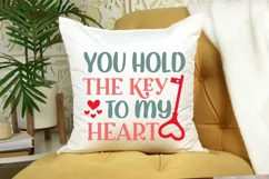 You Hold The Key SVG, Valentine's Day SVG Design Product Image 2