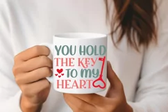 You Hold The Key SVG, Valentine's Day SVG Design Product Image 3