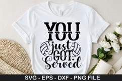 Volleyball SVG Design - You just got served Product Image 2