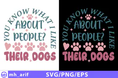 You Know What I Like About People SVG PNG T-shirt Design Product Image 1