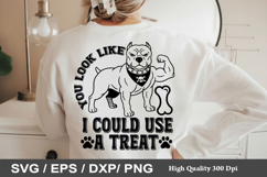 Dog Bandana SVG Design - You look like i could use a treat Product Image 6